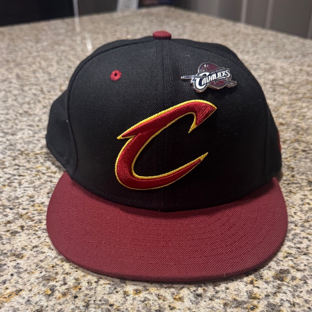 Black and Red Cleveland Cavaliers SnapBack